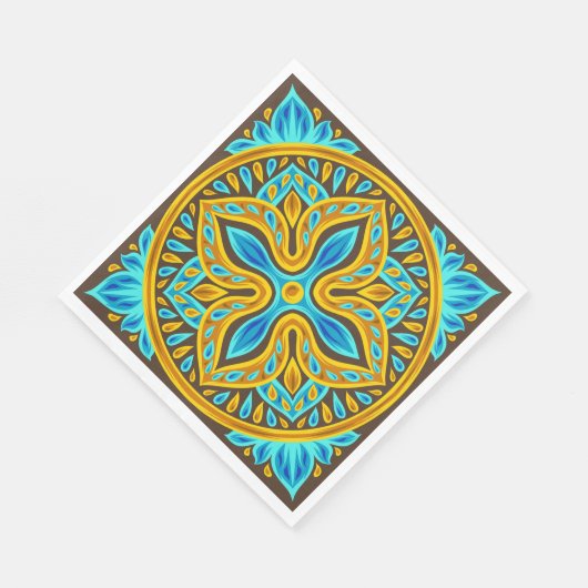 Serviette En Papier Motif marocain (Coin)