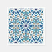 Serviette En Papier Motif marocain en carreaux (Devant)