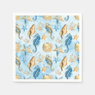 Serviette En Papier Motif mer et océan
