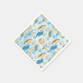 Serviette En Papier Motif mer et océan (Coin)