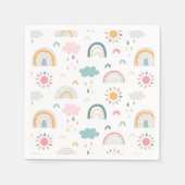 Serviette En Papier Motif météorologique mignon (Devant)