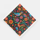 Serviette En Papier Motif mexicain coloré (Coin)