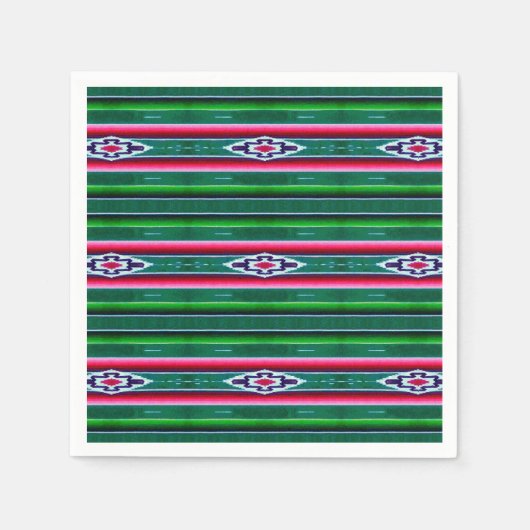 Serviette En Papier Motif mexicain Sarape (Devant)