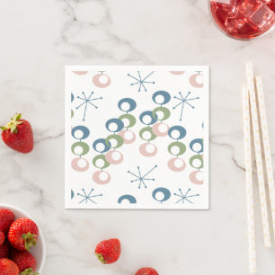 Serviette En Papier Motif milieu du siècle