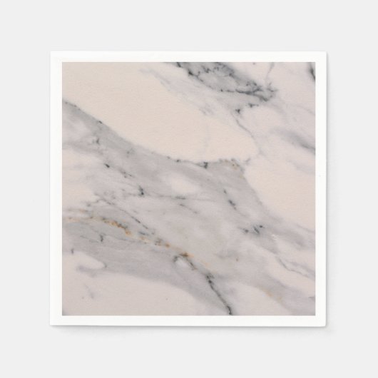 Serviette En Papier Motif moderne en marbre noir gris rose (Devant)