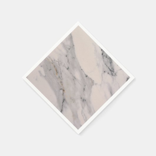 Serviette En Papier Motif moderne en marbre noir gris rose (Coin)