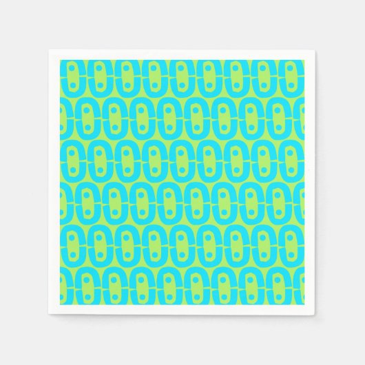 Serviette En Papier motif moderne et coloré (Devant)