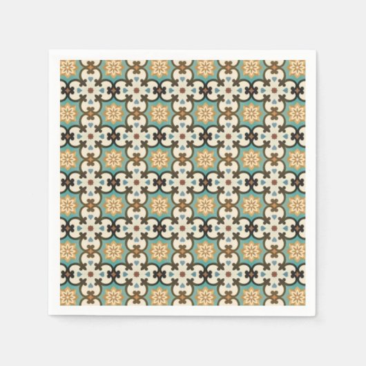 Serviette En Papier Motif moresque (Devant)