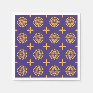 Serviette En Papier Motif mosaïque du Soleil