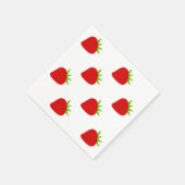 Serviette En Papier Motif mûre fraise (Coin)