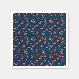 Serviette En Papier Motif musical