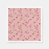 Serviette En Papier Motif musical (Devant)