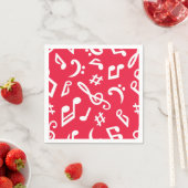 Serviette En Papier Motif musical (En situation)