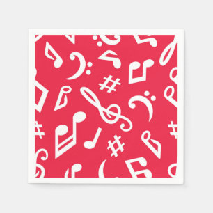 Serviette En Papier Motif musical