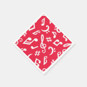 Serviette En Papier Motif musical (Coin)