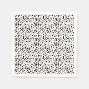 Serviette En Papier Motif musical