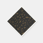 Serviette En Papier Motif musical (Coin)