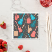Serviette En Papier Motif musical (En situation)