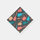Serviette En Papier Motif musical (Coin)
