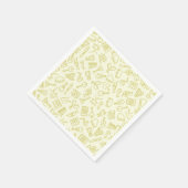 Serviette En Papier Motif musical (Coin)