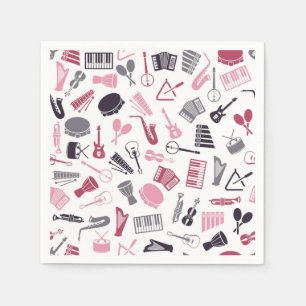 Serviette En Papier Motif musical