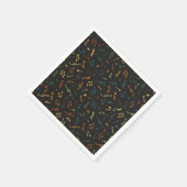 Serviette En Papier Motif musical (Coin)