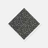 Serviette En Papier Motif musical (Coin)