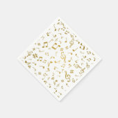 Serviette En Papier Motif musical (Coin)