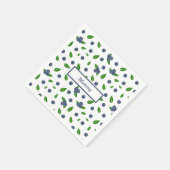 Serviette en Papier motif Myrtilles (Coin)