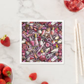 Serviette En Papier Motif Nail Studio (En situation)