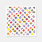 Serviette En Papier Motif Nautique (Devant)