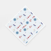 Serviette En Papier Motif nautique (Coin)