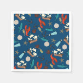 Serviette En Papier Motif nautique (Devant)