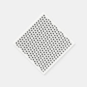 Serviette En Papier Motif noir blanc moderne (Coin)