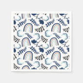 Serviette En Papier Motif nordique minimaliste (Devant)