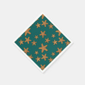 Serviette En Papier Motif orange Starfish (Coin)