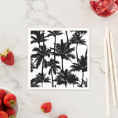 Serviette En Papier Motif Palm Tree (En situation)