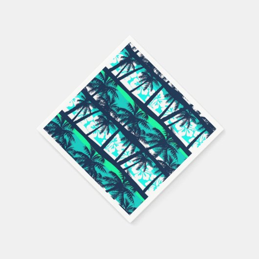 Serviette En Papier Motif palmier (Coin)