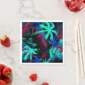 Serviette En Papier Motif palmier (En situation)