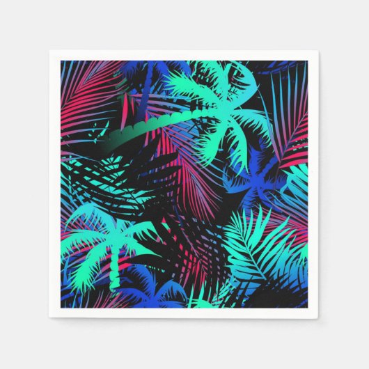 Serviette En Papier Motif palmier (Devant)