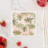 Serviette En Papier Motif palmier (En situation)