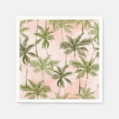 Serviette En Papier Motif palmier (Devant)