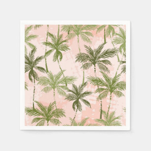 Serviette En Papier Motif palmier