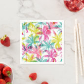 Serviette En Papier Motif palmier (En situation)