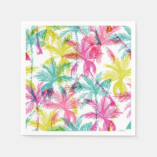 Serviette En Papier Motif palmier (Devant)