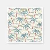 Serviette En Papier Motif palmier (Devant)