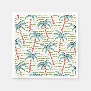 Serviette En Papier Motif palmier