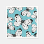 Serviette En Papier Motif papillon de choux (Devant)