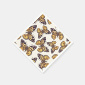 Serviette En Papier Motif papillon de femme peinte (Coin)