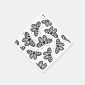 Serviette En Papier Motif papillon en papier (Coin)